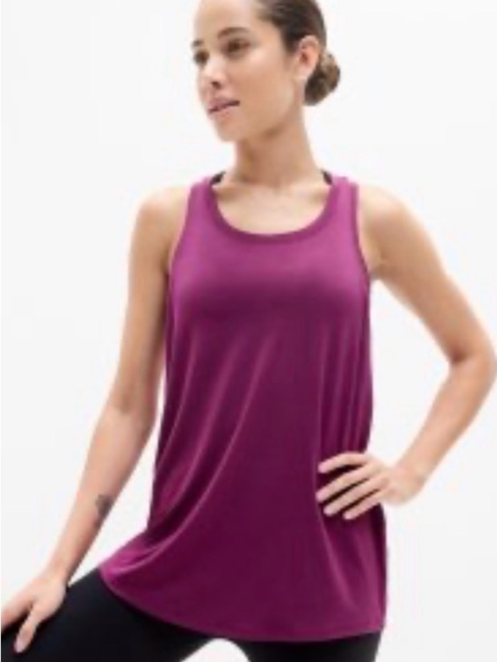 ATHLETA Move with Ease Tank - XL Plum